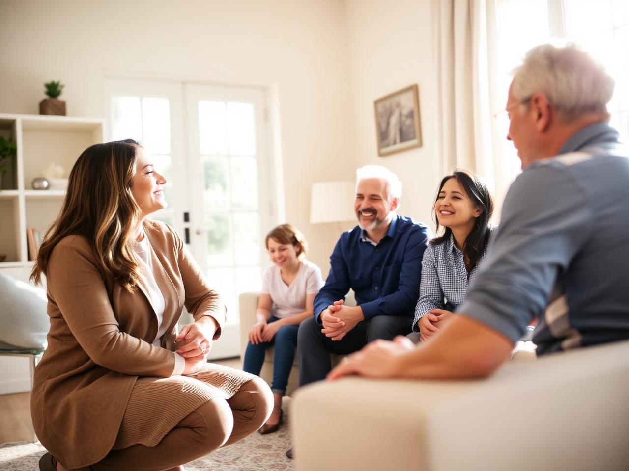 Family consultation with a real estate advisor
